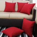 Cotton Maroon Floral Cushion Covers