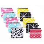 AKHVI Small Coin Pouch for Women | Zipper Mini Wallet for Coins & Cash Pack of 10