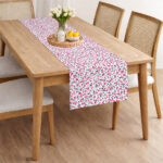 AKHVI Stylish Cotton Table Runner for Home Décor & Dining Table