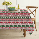 AKHVI Durable Cotton Table Cloth for Dining Table Protection