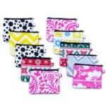 AKHVI Cute Coin Pouch for Girls | Compact Mini Wallet with Zipper Pack of 10