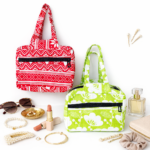Small womens Handheld Bag - Pure cotton- Pack of 5
