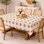 AKHVI Multipurpose Cotton Table Cloth for Dining & Center Table