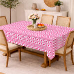 AKHVI Modern Printed Cotton Table Cloth for Home Decoration