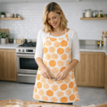 AKHVI Stylish Flower Printed Cooking Apron for Women