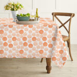 AKHVI Printed Cotton Table Cloth for Kitchen & Dining Table