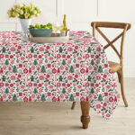 AKHVI Elegant Cotton Table Cloth for Dining | Easy Wash & Reusable
