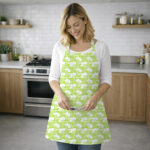 AKHVI Premium Floral Green Apron | Lightweight & Comfortable Fit