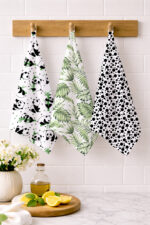 AKHVI Soft Cotton Dish Towels – Fast Drying & Long Lasting pack of 3