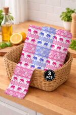 AKHVI Ultra Soft Cotton Kitchen Towels – High Absorbency & Long Lasting pack of 3 - Image 2
